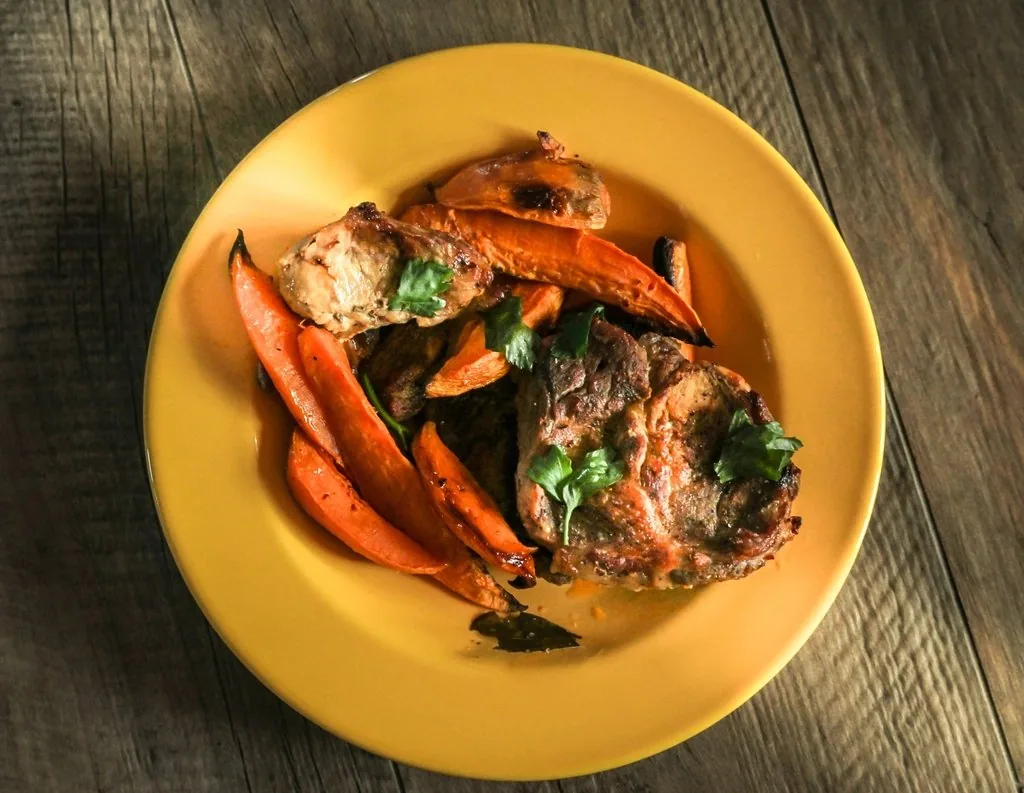 A plate of home-cooked food